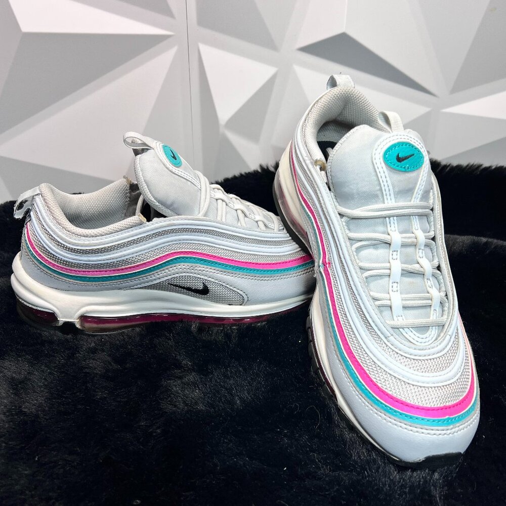 Nike Air Max 97 Silver Beach Pure Pink Platinum Women's Size 8.5